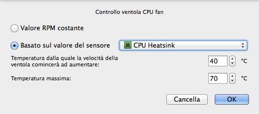 Macs Fan Control - iMac CPU Fan
